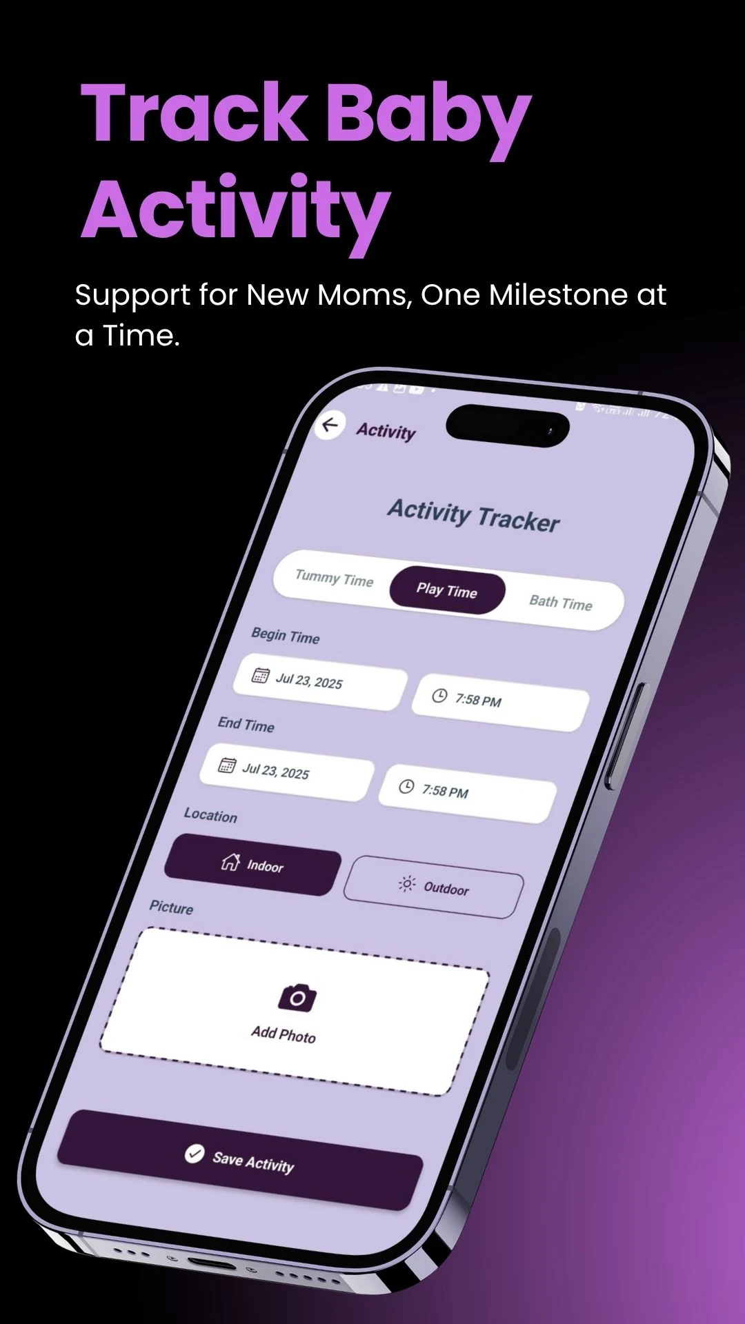 BabyTrack+ App Screenshot 1